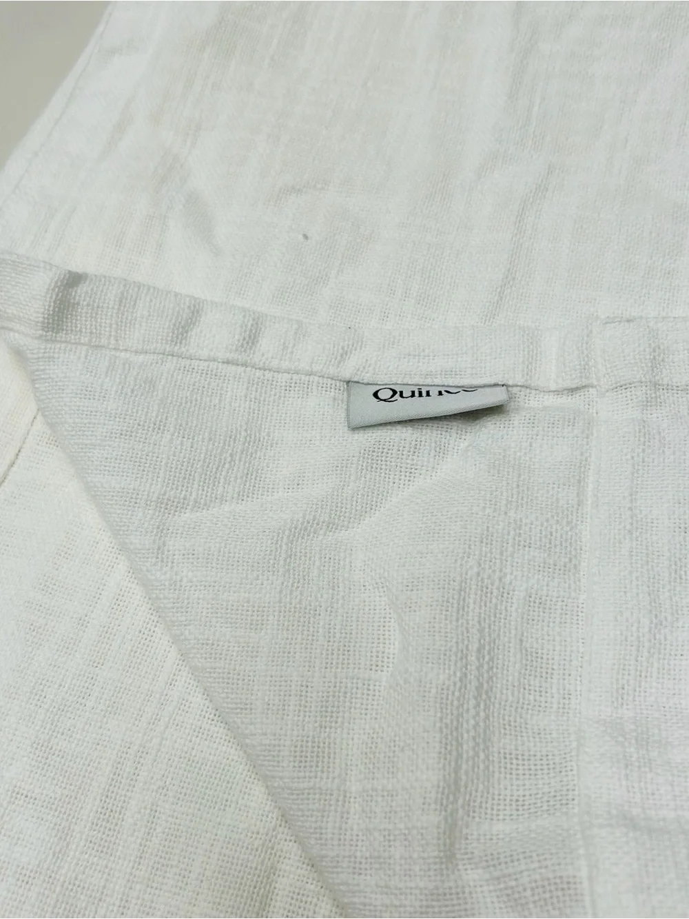 QUINCE Set Of 2 48x84 Cotton Sheer Curtains White 0522